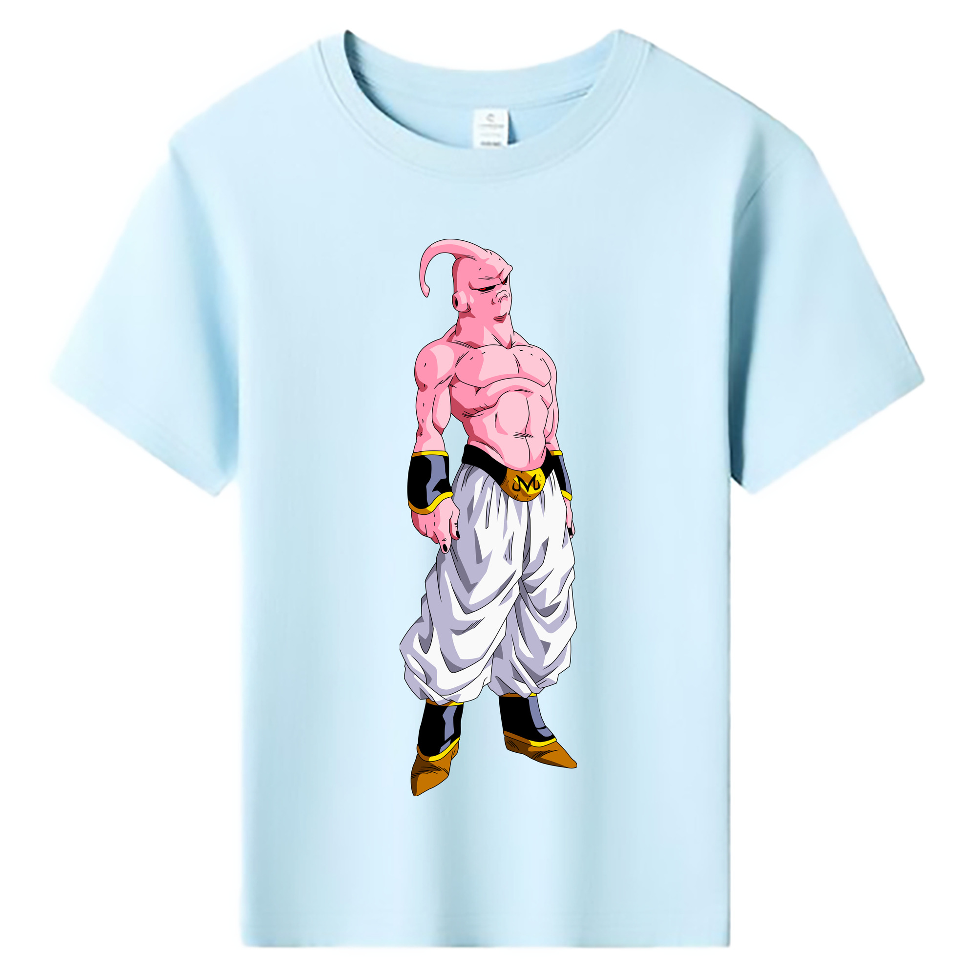 （画像用） ドラゴンボール 魔人ブウ DRAGON BALL Majin Buu 綿100％キッズTシャツ（フロントプリント）